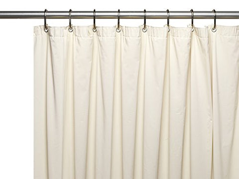 Park Avenue Deluxe Collection Park Avenue Deluxe Collection Hotel Collection 8 Gauge Vinyl Shower Curtain Liner w/ Metal Grommets in Bone