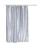 Park Avenue Deluxe Collection  inch Shimmer inch  Faux Silk Shower Curtain in Pewter