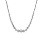 Ben and Jonah Fancy 925 Sterling Silver Graduated Bead Necklace 16 inch 