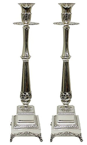 5th Avenue Collection Candle Sticks Silver Plated Â 16.5 inch H