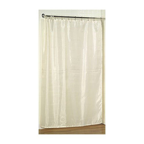 Park Avenue Deluxe Collection Park Avenue Deluxe Collection Extra Long (78'') Polyester Fabric Shower Curtain Liner in Ivory