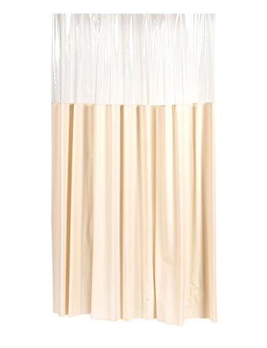 Park Avenue Deluxe Collection Park Avenue Deluxe Collection Shower Stall-Sized  inch Window inch  Shower Curtain in Ivory