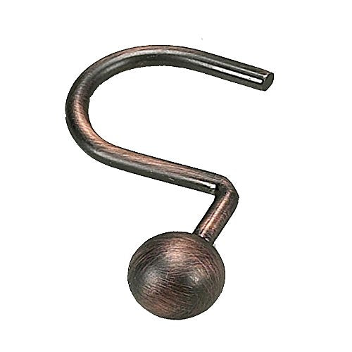 Park Avenue Deluxe Collection Park Avenue Deluxe Collection  inch Ball inch  Shower Curtain Hooks in Oil Rubbed Bronze