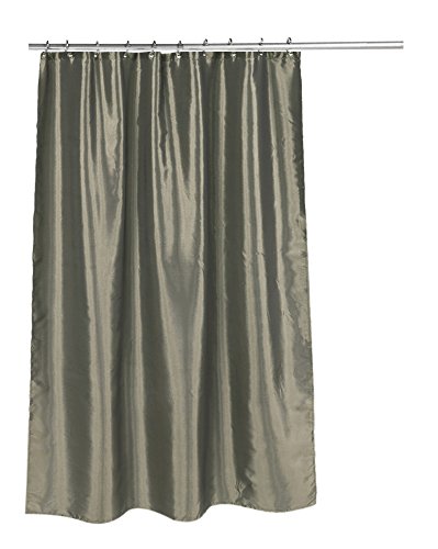 Park Avenue Deluxe Collection  inch Shimmer inch  Faux Silk Shower Curtain in Sage