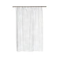 Park Avenue Deluxe Collection  inch Cologne inch  Fabric Shower Curtain with Poly Taffeta Flocking in White/Spa Blue