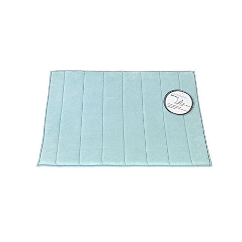 Park Avenue Deluxe Collection Park Avenue Deluxe Collection Medium-Sized Memory Foam Bath Mat in Spa Blue