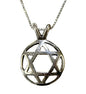 Silver Star of David Necklace - Chain 18 inch  Pendant 1/2 inch D