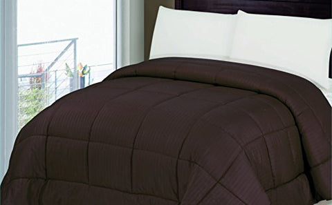 Ben&Jonah Designer Plush King (102 inch  x 86 inch ) 1 Piece Embossed Comforter - Chocolate