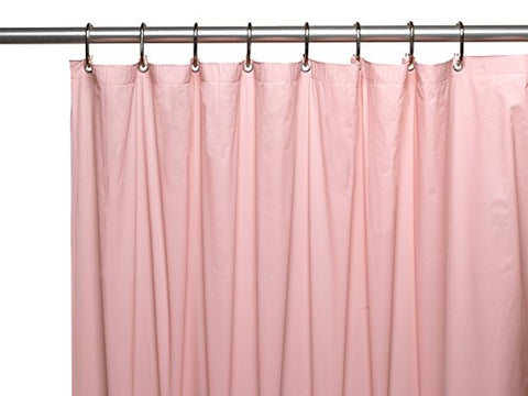 Park Avenue Deluxe Collection Park Avenue Deluxe Collection Premium 4 Gauge Vinyl Shower Curtain Liner w/ Weighted Magnets and Metal Grommets in Pink