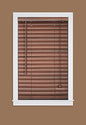 Plantation Collection Vinyl Venetian 2-Inch Mini Blind - Mahogany - 30 inch  x 64 inch  (Actual Measurement 29.5 inch  x 64 inch )