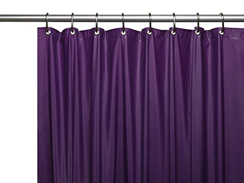 Royal Bath Extra Heavy 8 Gauge Vinyl Shower Curtain Liner with Metal Grommets (72 inch  x 72 inch ) - Purple