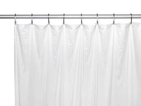 Royal Bath Stall Sized 5 Gauge Vinyl Shower Curtain Liner (54 inch  x 78 inch ) - Frosty Clear