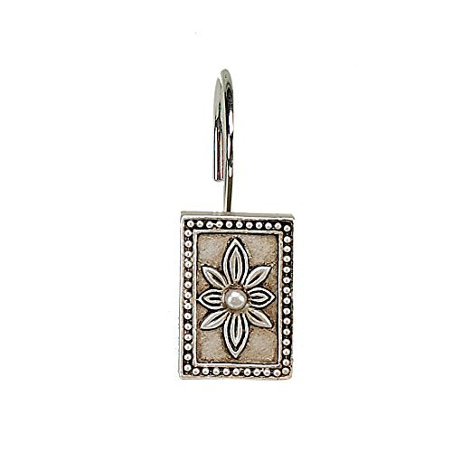 Park Avenue Deluxe Collection Park Avenue Deluxe Collection  inch Carlisle inch  Resin Shower Curtain Hooks in Silver