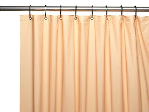 Park Avenue Deluxe Collection Park Avenue Deluxe Collection Premium 4 Gauge Vinyl Shower Curtain Liner w/ Weighted Magnets and Metal Grommets in Peach