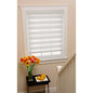 Park Avenue Collection Cordless Celestial Sheer Double Layered Shade 27x72 - White