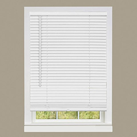 Ben&Jonah Collection Cordless GII Deluxe Sundown 1 inch  Room Darkening Mini Blind 23x64 - Pearl White