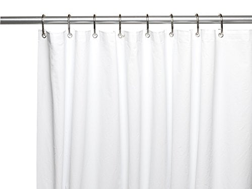 Royal Bath Extra Heavy 6 Gauge PEVA Non-Toxic Shower Curtain Liner with Metal Grommets (72 inch  x 72 inch ) - White