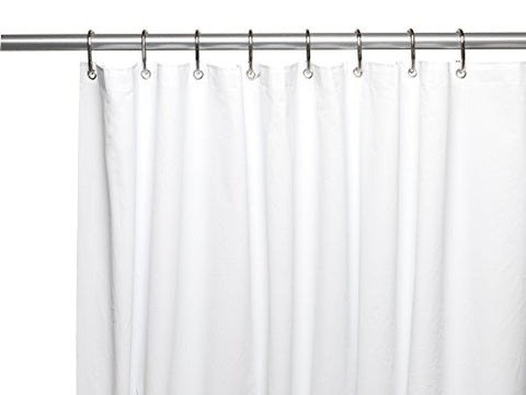 Royal Bath Stall Size Extra Heavy 10 Gauge PEVA Non-Toxic Shower Curtain Liner with Metal Grommets (54 inch  x 78 inch ) - White