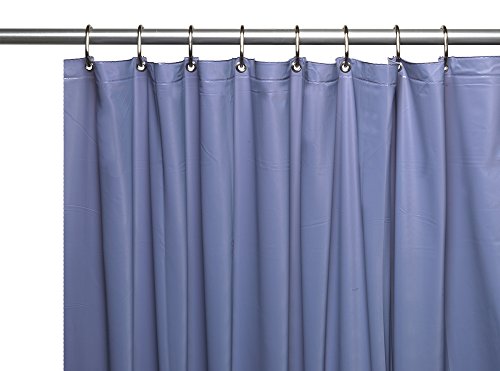 Park Avenue Deluxe Collection Park Avenue Deluxe Collection Hotel Collection 8 Gauge Vinyl Shower Curtain Liner w/ Metal Grommets in Slate