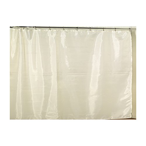 Park Avenue Deluxe Collection Park Avenue Deluxe Collection Extra Wide Polyester Fabric Shower Curtain Liner in Ivory