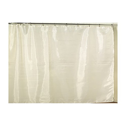 Park Avenue Deluxe Collection Park Avenue Deluxe Collection Extra Wide Polyester Fabric Shower Curtain Liner in Ivory