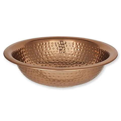 Ultimate Judaica Copper Plated Hammered Wash Bowl (Netilat Yadayim)