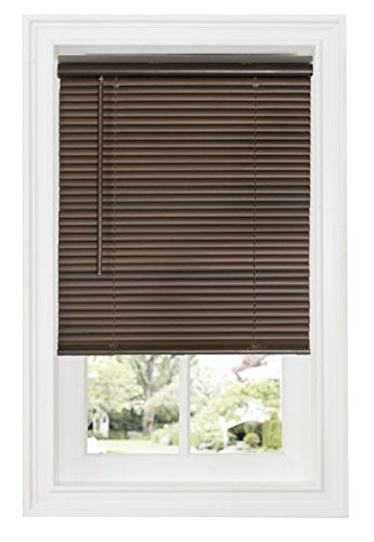 Ben&Jonah Collection Cordless GII Deluxe Sundown 1 inch  Room Darkening Mini Blind 35x64 - Mahogany