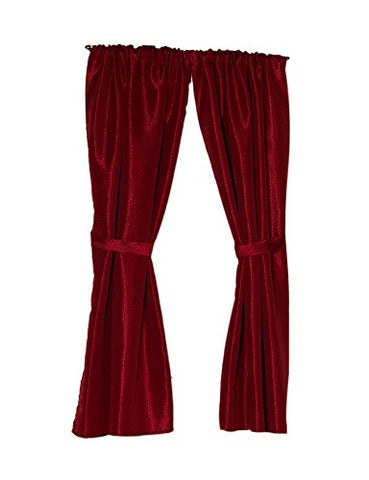 Park Avenue Deluxe Collection Park Avenue Deluxe Collection  inch Lauren inch  Diamond-Piqued 100% Polyester Window Curtain in Burgundy