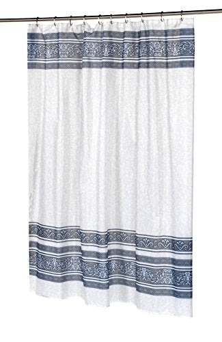 Royal Bath Fleur Fabric Shower Curtain in Silver Size: 70 inch  x 72 inch 