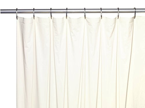 Royal Bath Stall Sized 5 Gauge Vinyl Shower Curtain Liner (54 inch  x 78 inch ) - Bone