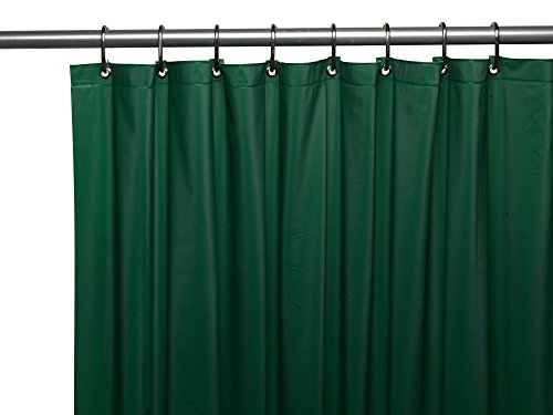 Royal Bath Heavy 4 Gauge Vinyl Shower Curtain Liner with Weighted Magnets and Metal Grommets (72 inch  x 72 inch ) - Evergreen