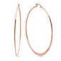 Ben and Jonah Ladies 18k Rose Gold Plated Stainless Steel 60mm Hoop Earrings