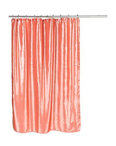 Park Avenue Deluxe Collection Park Avenue Deluxe Collection  inch Shimmer inch  Faux Silk Shower Curtain in Salmon