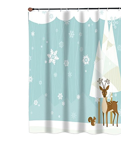 Park Avenue Deluxe Collection Park Avenue Deluxe Collection  inch Forest Friends inch  Fabric Shower Curtain