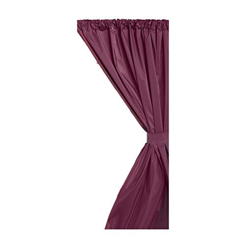 Park Avenue Deluxe Collection Park Avenue Deluxe Collection Vinyl Window Curtain in Burgundy