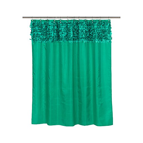 Park Avenue Deluxe Collection Park Avenue Deluxe Collection  inch Jasmine inch  Fabric Shower Curtain in Emerald