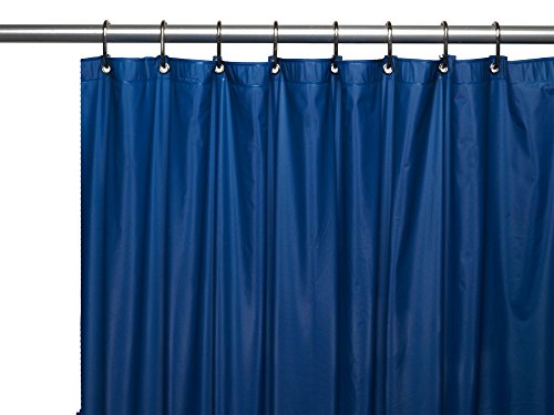 Royal Bath Extra Heavy 8 Gauge Vinyl Shower Curtain Liner with Metal Grommets (72 inch  x 72 inch ) - Monaco Blue