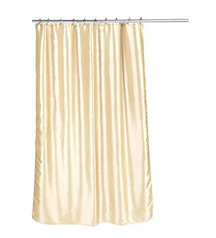 Park Avenue Deluxe Collection Park Avenue Deluxe Collection  inch Shimmer inch  Faux Silk Shower Curtain in Ivory