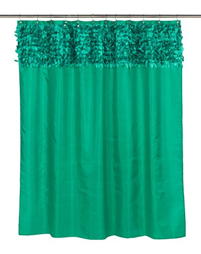 Latin Fever Dance Party Fabric Shower Curtain 70 inch  x 72 inch  (Emerald)