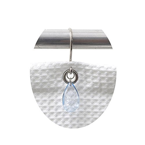 Park Avenue Deluxe Collection Park Avenue Deluxe Collection  inch Prism inch  Resin Shower Curtain Hooks in Slate