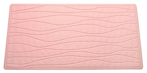 Royal Bath Slip Resistant Rubber Bath Mat (18 inch  x 36 inch ) - Rose