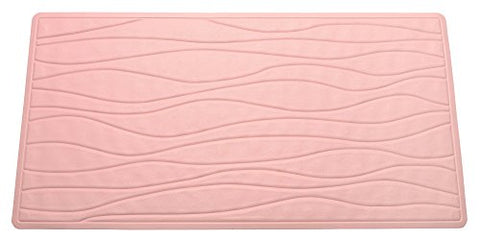 Royal Bath Slip Resistant Rubber Bath Mat (13 inch  x 20 inch ) - Rose