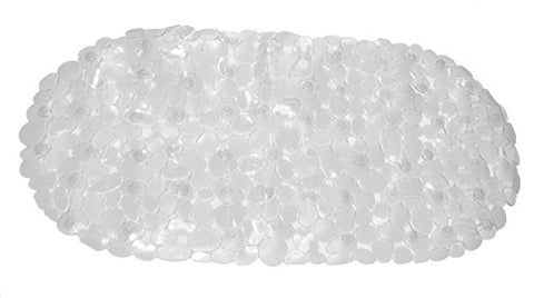 Royal Bath Anti Slip Vinyl Pebbles Bath Tub Mat (14 inch  x 27 inch ) - Clear