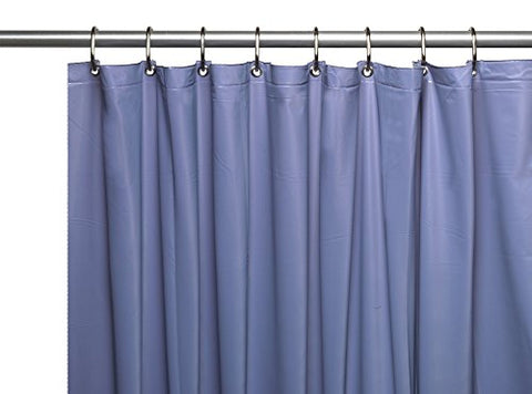 Royal Bath Heavy 3 Gauge Vinyl Shower Curtain Liner with Weighted Magnets and Metal Grommets (72 inch  x 72 inch ) - Slate Blue