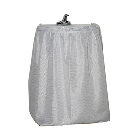 Park Avenue Deluxe Collection Park Avenue Deluxe Collection  inch Lauren inch  Diamond-Piqued 100% Polyester Sink Drape in White