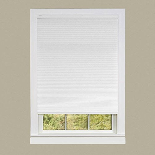 Park Avenue Collection Cordless Honeycomb Cellular Pleated Shade 23x64 - White