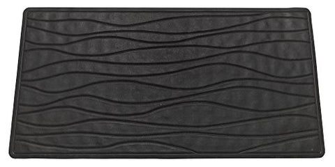 Royal Bath Slip Resistant Rubber Bath Mat (13 inch  x 20 inch ) - Black