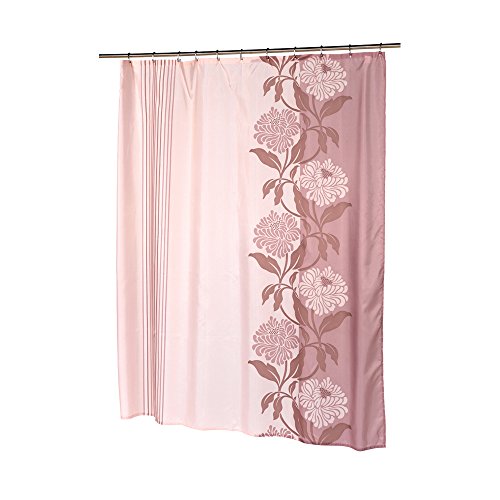 Park Avenue Deluxe Collection Extra Long  inch Chelsea inch  Fabric Shower Curtain in Mauve