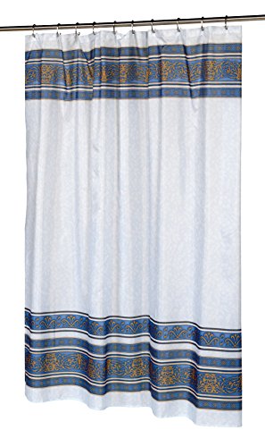 Royal Bath Fleur Fabric Shower Curtain in Slate Size: 70 inch  x 72 inch 