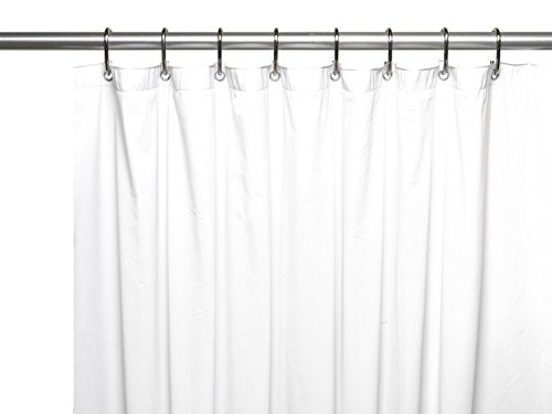 Royal Bath Extra Wide 5 Gauge Vinyl Shower Curtain Liner with Metal Grommets in White Size 108 inch  Wide x 72 inch  Long